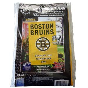 NHL Boston Bruins Stanley‎ Cup Champions 2011 Oversized Garden House Flag New